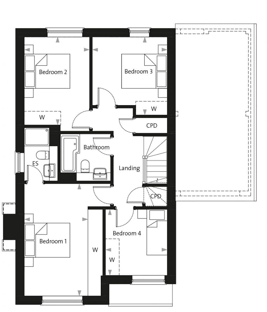 Bicknacre-plot-1-first houses for sale in elstree