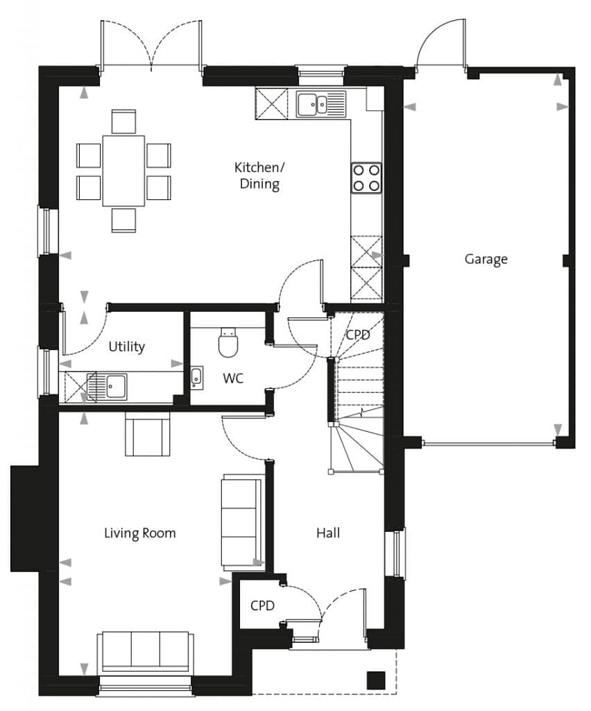 Bicknacre-plot-1-ground housing developments london
