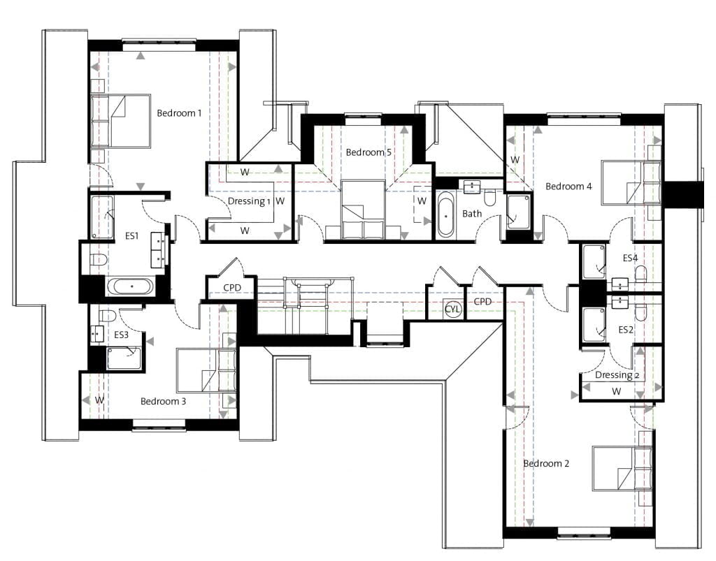 Troy Homes, Aylesbury, Plot 5, first floor new builds royston