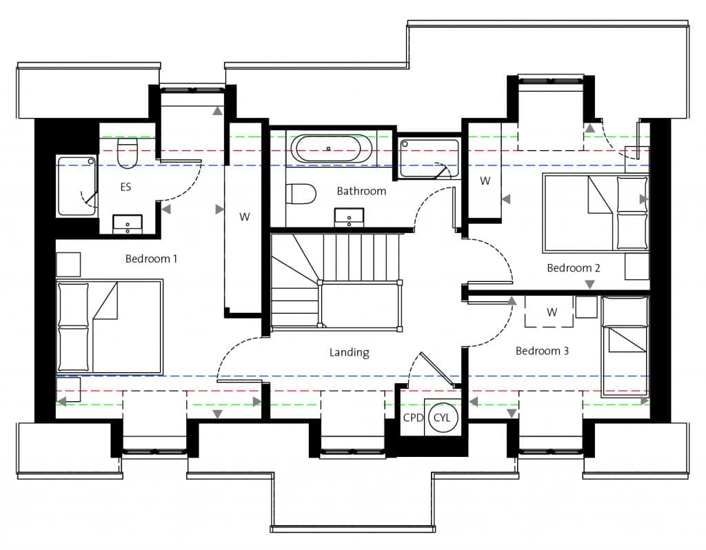 Farleigh, Plots 2-7, first floor new build houses near me