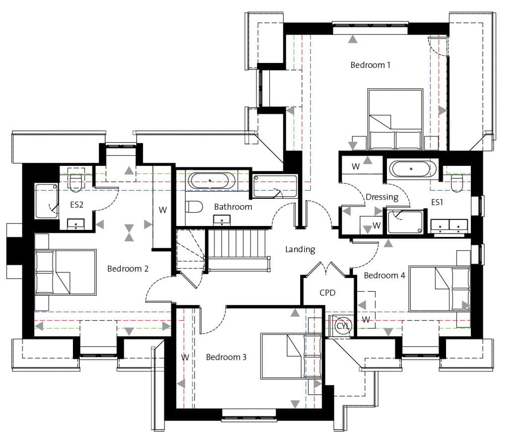 Troy Homes, Godshill, Plots 4-8, first floor houses for sale in elstree