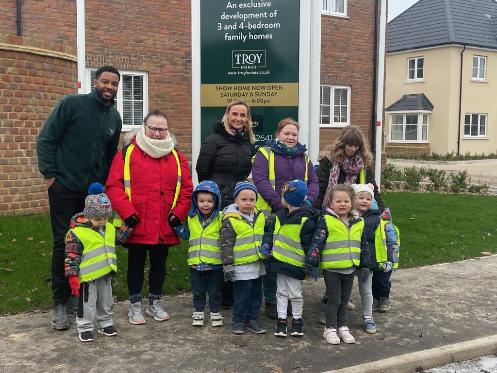Steeple Bumpstead Preschool visits Troy Homes' show home in Steeple Bumpstead on Wednesday, January 17th, 2024